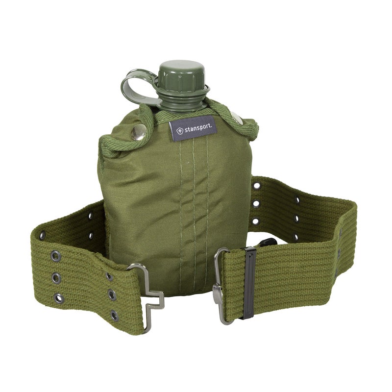 Stansport كانتين ستانسبورت على طراز الجيش، غطاء وحزام (336) - Image 1